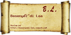 Besenyődi Lea névjegykártya